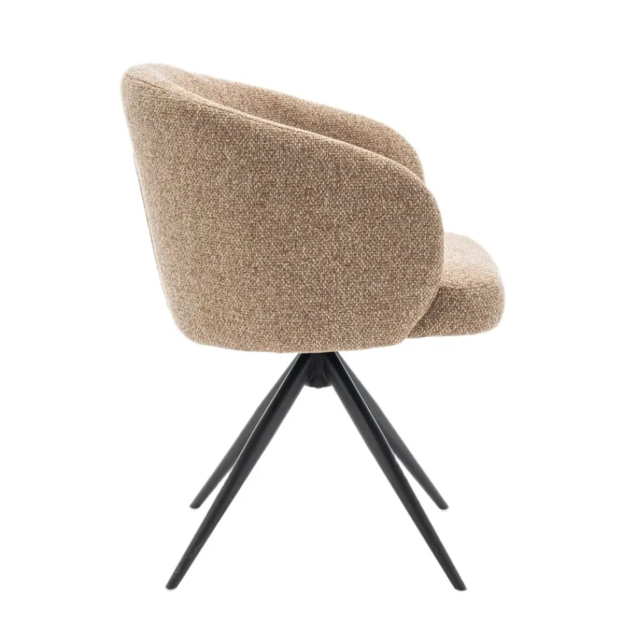 Eetkamerstoelen< Draaibare Eetkamerstoel Connor Mosterd
