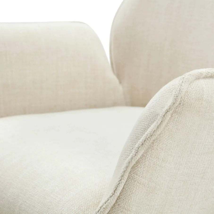Eetkamerstoelen< Draaibare Eetkamerstoel Ellsa Crème