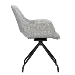 Eetkamerstoelen< Draaibare Eetkamerstoel Halfweg Grijs