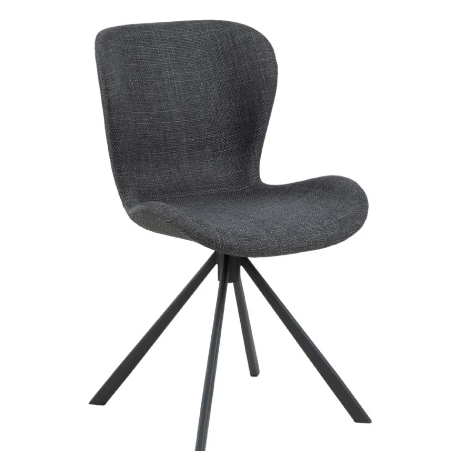 Eetkamerstoelen< Draaibare Eetkamerstoel Isak Donkergrijs