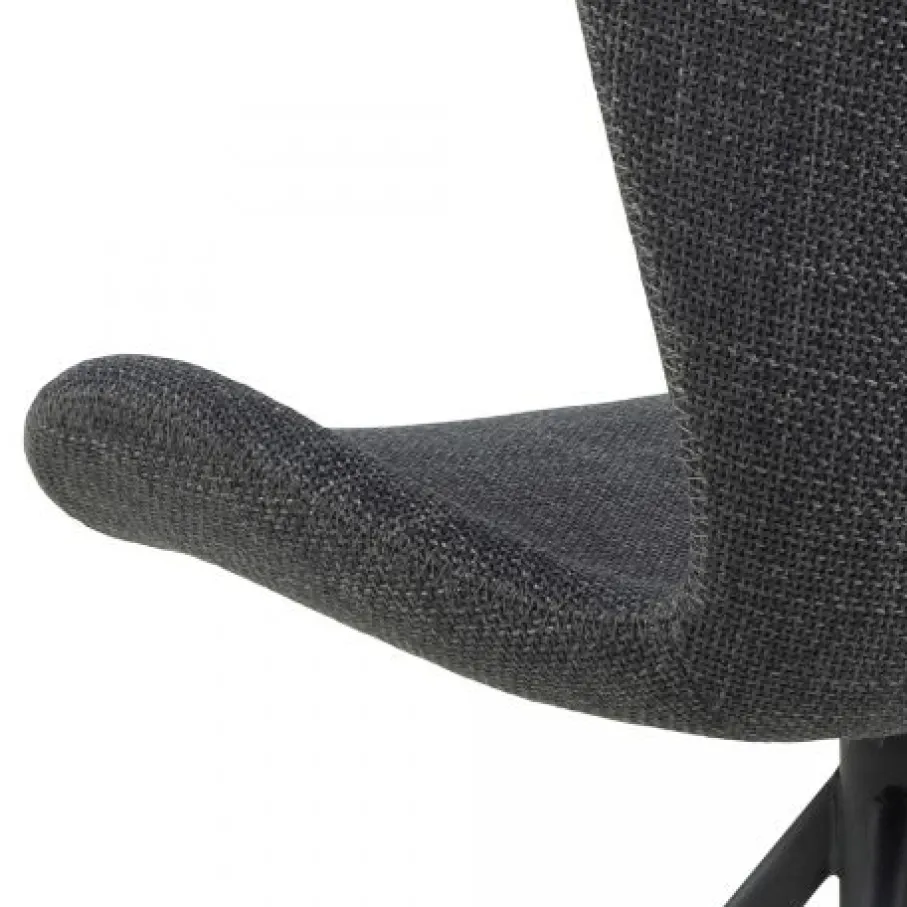 Eetkamerstoelen< Draaibare Eetkamerstoel Isak Donkergrijs