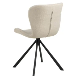 Eetkamerstoelen< Draaibare Eetkamerstoel Isak Beige