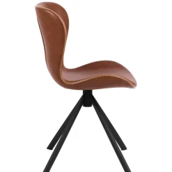 Eetkamerstoelen< Draaibare Eetkamerstoel Isak Cognac