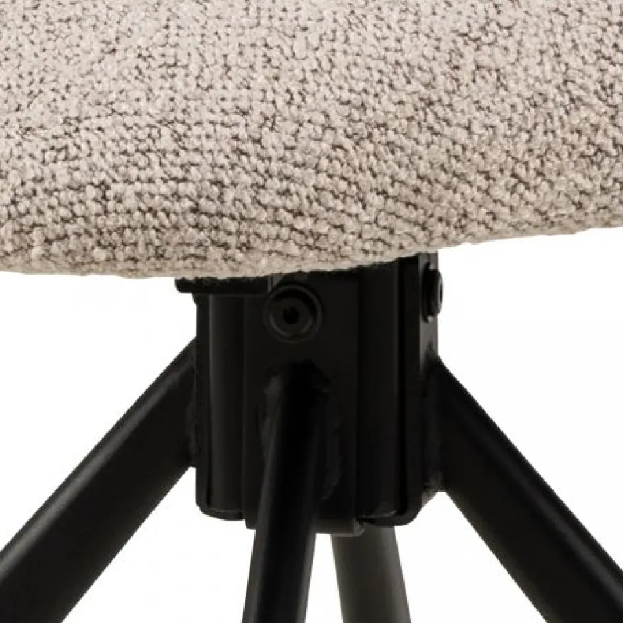Eetkamerstoelen< Draaibare Eetkamerstoel Jaki Beige