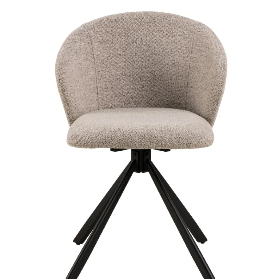 Eetkamerstoelen< Draaibare Eetkamerstoel Jaki Beige