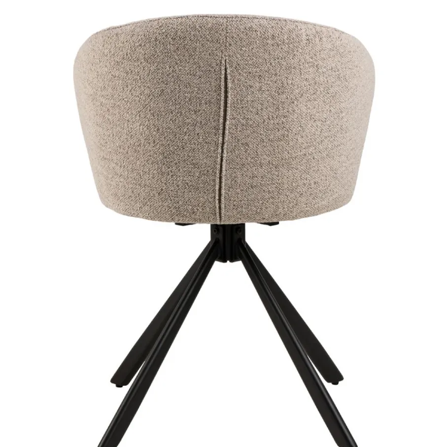 Eetkamerstoelen< Draaibare Eetkamerstoel Jaki Beige