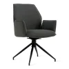 Eetkamerstoelen< Draaibare Eetkamerstoel Jerrel Antraciet