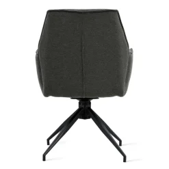 Eetkamerstoelen< Draaibare Eetkamerstoel Jerrel Antraciet