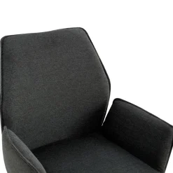 Eetkamerstoelen< Draaibare Eetkamerstoel Jerrel Antraciet