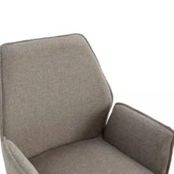 Eetkamerstoelen< Draaibare Eetkamerstoel Jerrel Taupe