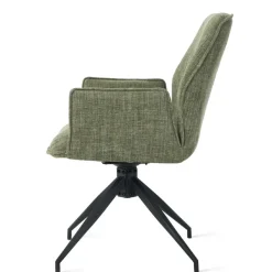 Eetkamerstoelen< Draaibare Eetkamerstoel Jerrel Groen