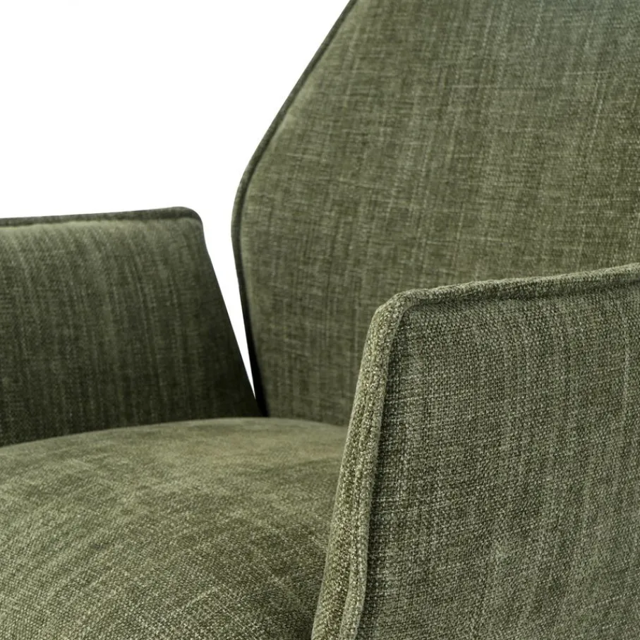 Eetkamerstoelen< Draaibare Eetkamerstoel Jerrel Groen