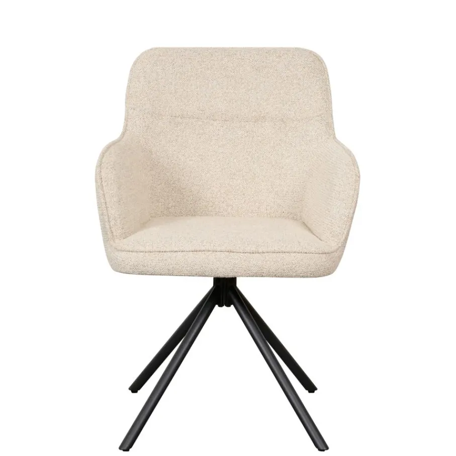 Eetkamerstoelen< Draaibare Eetkamerstoel Kortrijk Beige