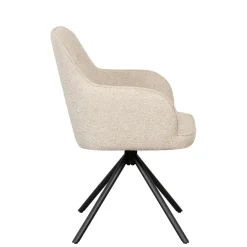Eetkamerstoelen< Draaibare Eetkamerstoel Kortrijk Beige