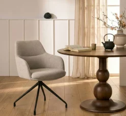 Eetkamerstoelen< Draaibare Eetkamerstoel Lowen Naturel
