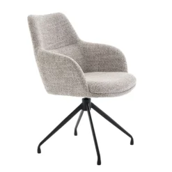 Eetkamerstoelen< Draaibare Eetkamerstoel Lowen Beige