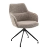 Eetkamerstoelen< Draaibare Eetkamerstoel Lowen Mocca