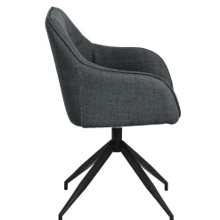 Eetkamerstoelen< Draaibare Eetkamerstoel Marit Donkergrijs