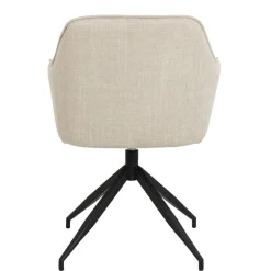 Eetkamerstoelen< Draaibare Eetkamerstoel Marit Beige