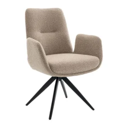 Eetkamerstoelen< Draaibare Eetkamerstoel Molly Taupe