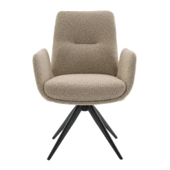 Eetkamerstoelen< Draaibare Eetkamerstoel Molly Taupe
