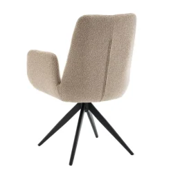Eetkamerstoelen< Draaibare Eetkamerstoel Molly Taupe