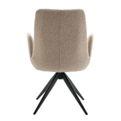 Eetkamerstoelen< Draaibare Eetkamerstoel Molly Taupe