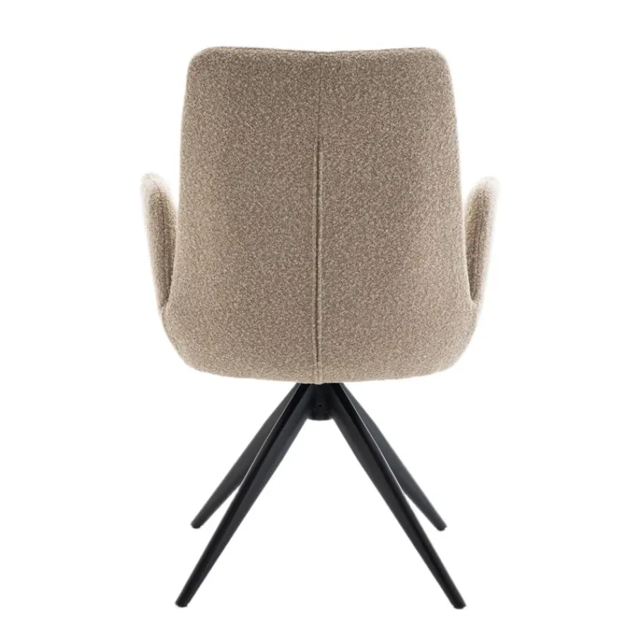 Eetkamerstoelen< Draaibare Eetkamerstoel Molly Taupe