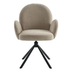 Eetkamerstoelen< Draaibare Eetkamerstoel Moon Beige