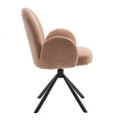 Eetkamerstoelen< Draaibare Eetkamerstoel Moon Brique
