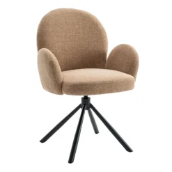 Eetkamerstoelen< Draaibare Eetkamerstoel Moon Caramel