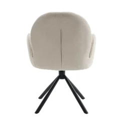 Eetkamerstoelen< Draaibare Eetkamerstoel Moon Crème