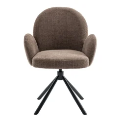 Eetkamerstoelen< Draaibare Eetkamerstoel Moon Mocca
