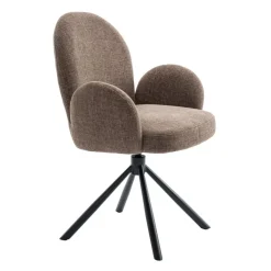 Eetkamerstoelen< Draaibare Eetkamerstoel Moon Mocca