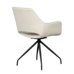 Eetkamerstoelen< Draaibare Eetkamerstoel Quito Crème