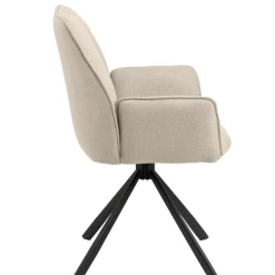 Eetkamerstoelen< Draaibare Eetkamerstoel Roar Beige