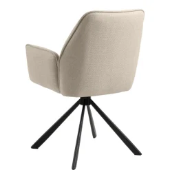 Eetkamerstoelen< Draaibare Eetkamerstoel Roar Beige