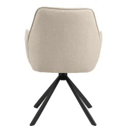 Eetkamerstoelen< Draaibare Eetkamerstoel Roar Beige