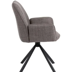 Eetkamerstoelen< Draaibare Eetkamerstoel Roar Taupe