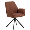 Eetkamerstoelen< Draaibare Eetkamerstoel Roar Terracotta
