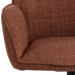 Eetkamerstoelen< Draaibare Eetkamerstoel Roar Terracotta