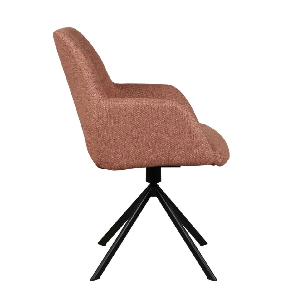 Eetkamerstoelen< Draaibare Eetkamerstoel Selnass Roze