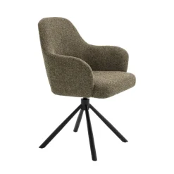 Eetkamerstoelen< Draaibare Eetkamerstoel Spirit Olijfgroen