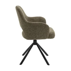 Eetkamerstoelen< Draaibare Eetkamerstoel Spirit Olijfgroen