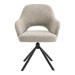 Eetkamerstoelen< Draaibare Eetkamerstoel Spirit Beige