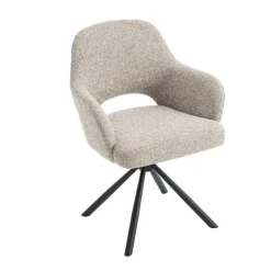 Eetkamerstoelen< Draaibare Eetkamerstoel Spirit Beige