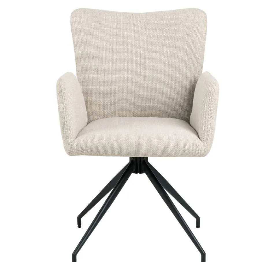 Eetkamerstoelen< Draaibare Eetkamerstoel Sverre Beige