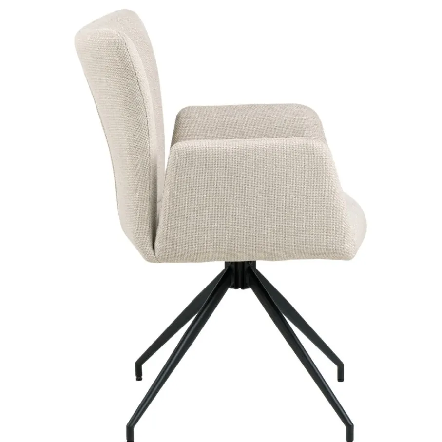 Eetkamerstoelen< Draaibare Eetkamerstoel Sverre Beige