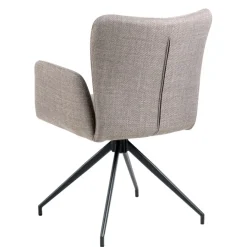 Eetkamerstoelen< Draaibare Eetkamerstoel Sverre Taupe