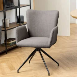Eetkamerstoelen< Draaibare Eetkamerstoel Sverre Taupe